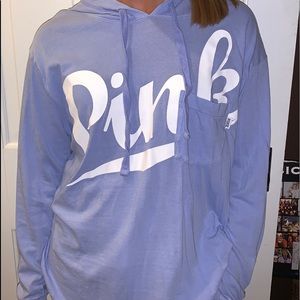 pink hoodie